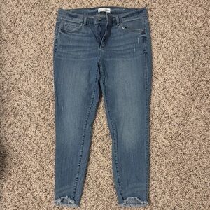 LOFT Blue Ankle Cropped Jeans